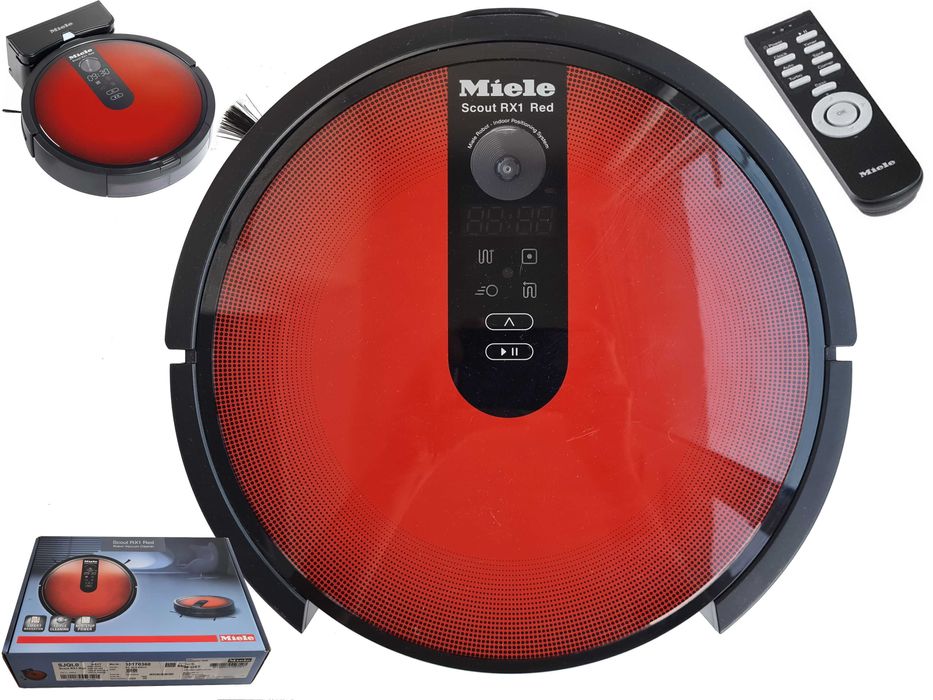 Miele Scout RX1 Red Робот прахосмукачка 150 кв.м 120 мин 60db комплект