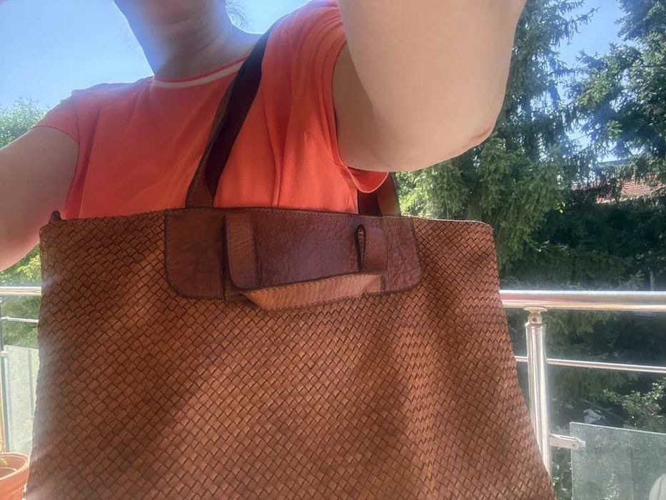 Нова италианска чанта от естествена кожа!