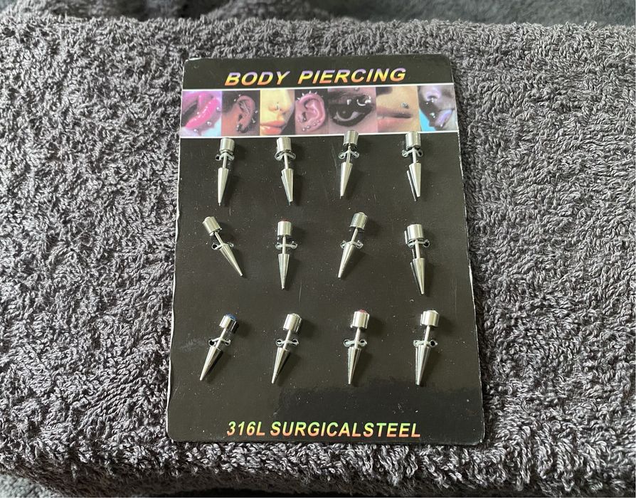 Body Piercing set 12 buc otel chirugical L316