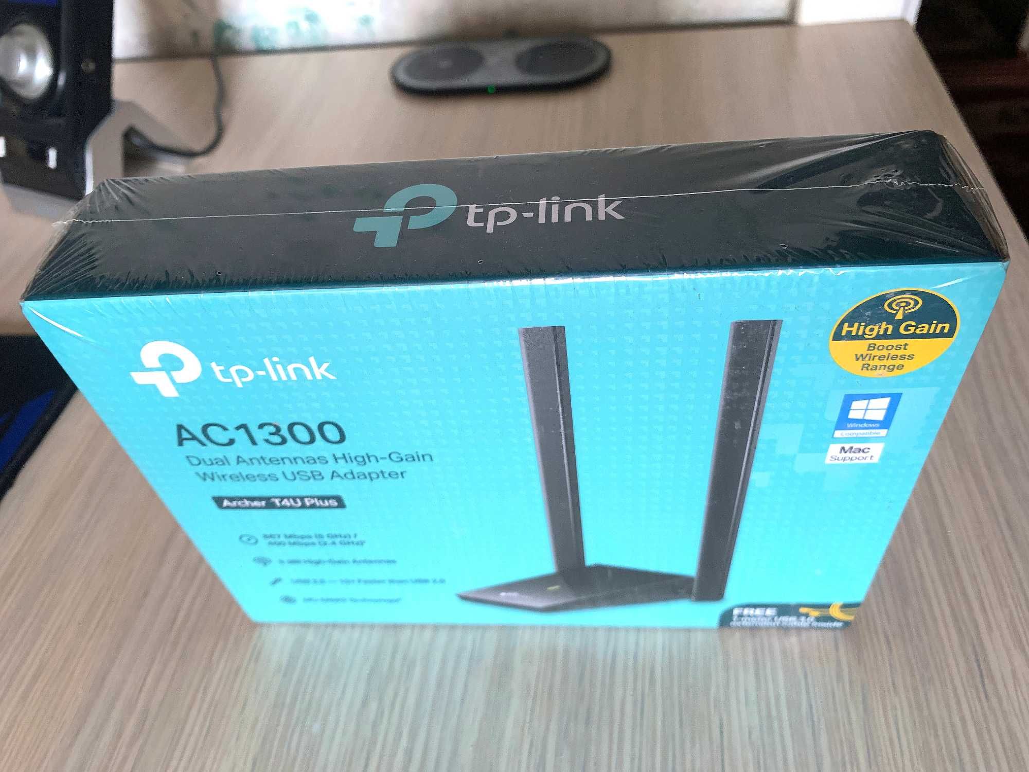 TP-LINK Archer T4U Plus AC1300 высокого усиления с двумя антеннами