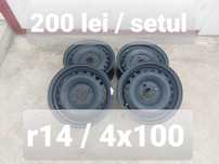 Jante din tabla r14 / Kia Hyundai Toyota Mazda/ 4x100