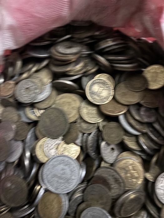 Lot mare de monede straine, 10 kg
