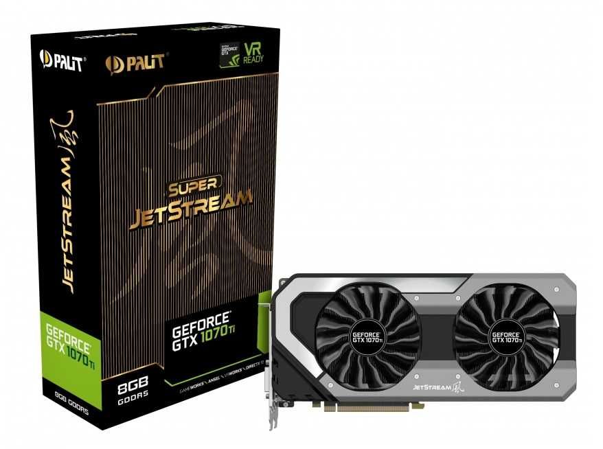 видеокарта Palit GeForce GTX 1070 Ti JetStream 8GB GDDR5 256bit