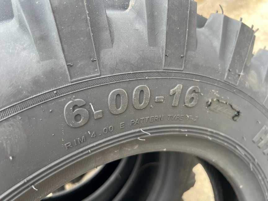 Cauciucuri noi 6.00-16 cu 12 pliuri pentru tractor fata marca PANTHER