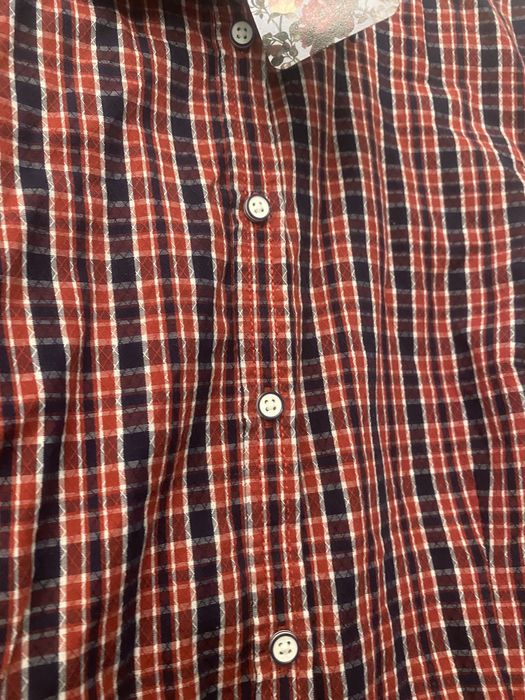 Camasa KVL dama multicolora, carouri rosu-negru