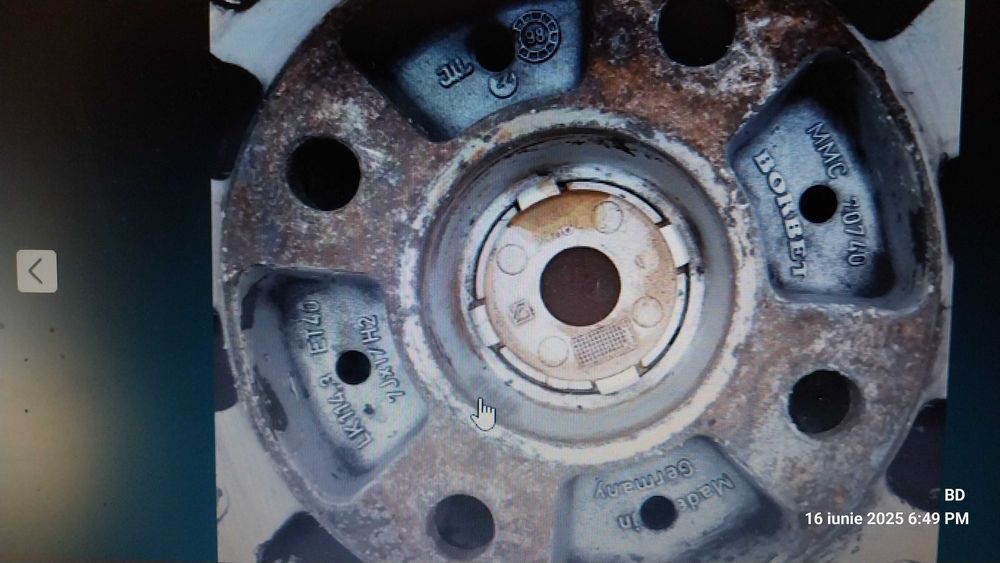Vând 4 roti R16,  5x114,3, Mitsubishi 205/55 R16 Jante BORBEIT