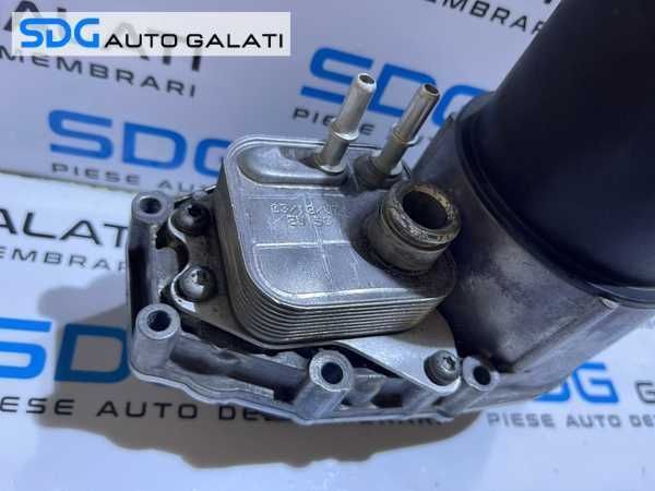 Carcasa Filtru Ulei cu Termoflot Radiator Ulei Jaguar XJ 2.7 D 2005 - 2009 Cod 4R8Q-6C711-DA 4R8Q6C711DA