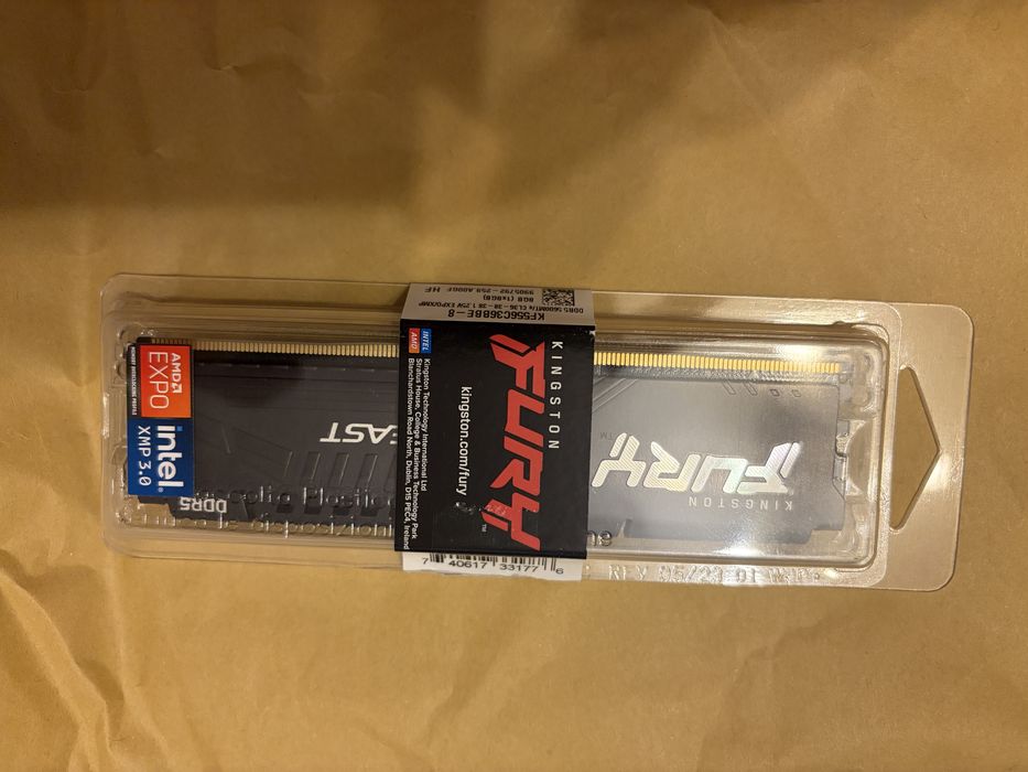 Memorie Kingston FURY Beast, 8GB DDR5, 5600MHZ CL36 , garantie eMag