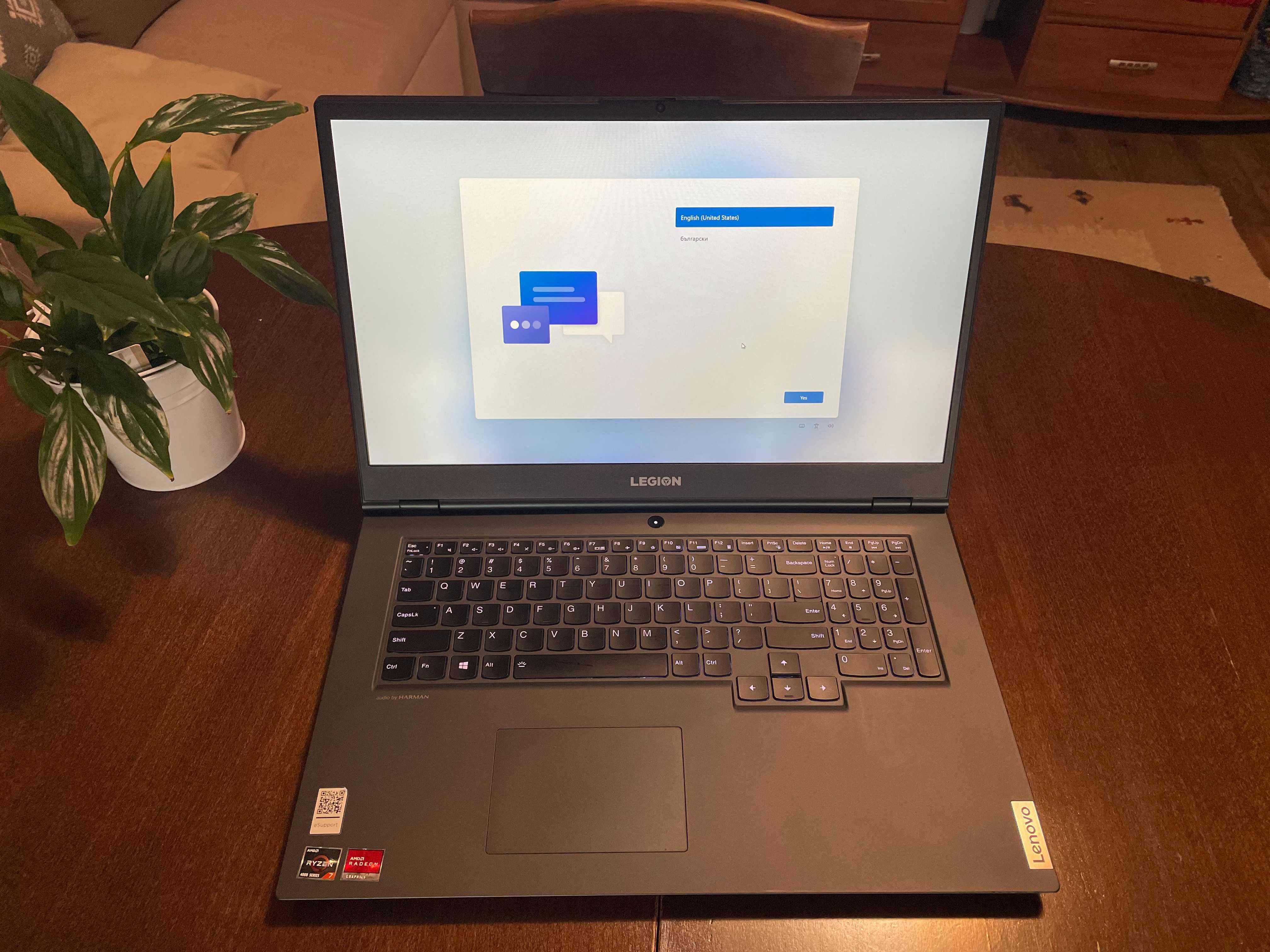 Lenovo Legion 5 17ARH05H RYZEN 7 4800H / RTX 2060 / 16GB RAM / 1TB SSD