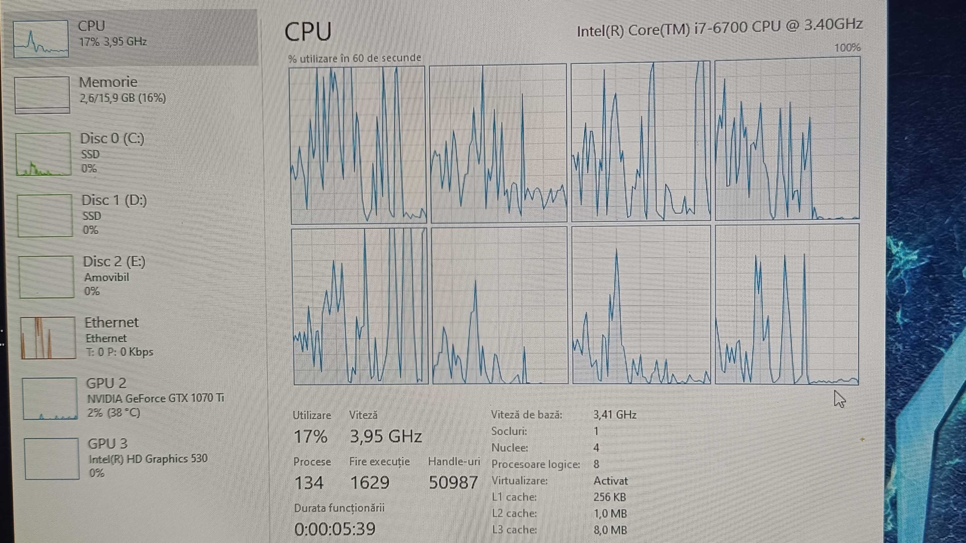 PC unitate Light Gaming i7, gtx 1070ti 8g, 16 ram DDR 4