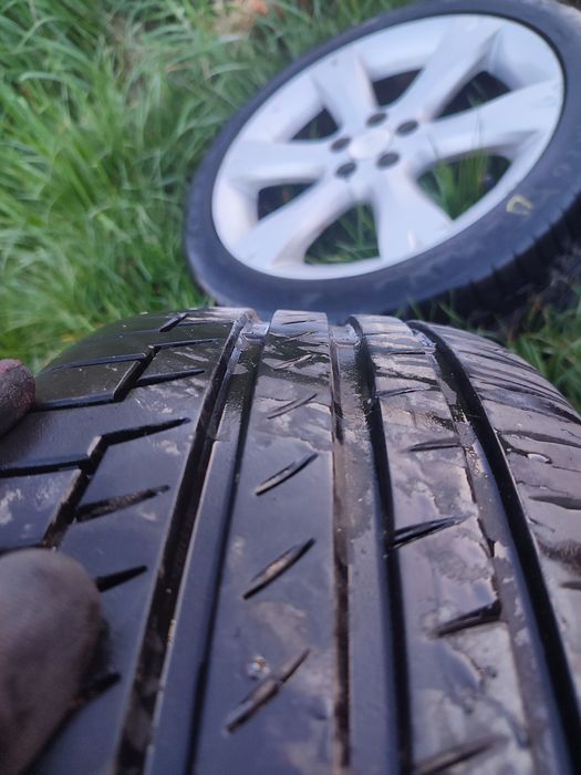 Jante 17 5x100, roti continental 215/45/17 Subaru Legacy