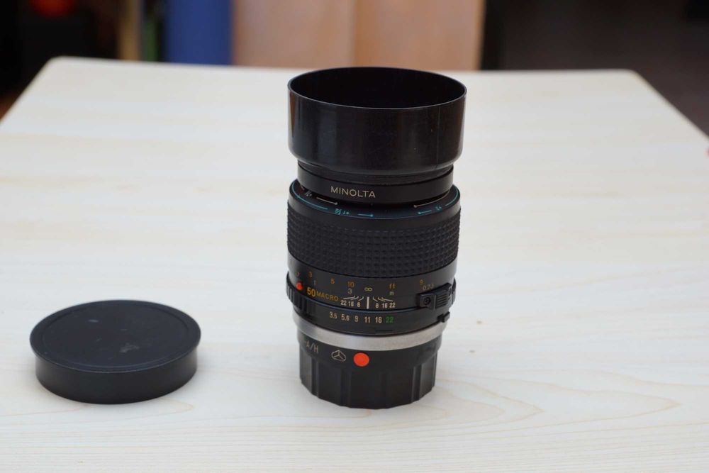 Обектив 50мм Macro Minolta MD или Nikon