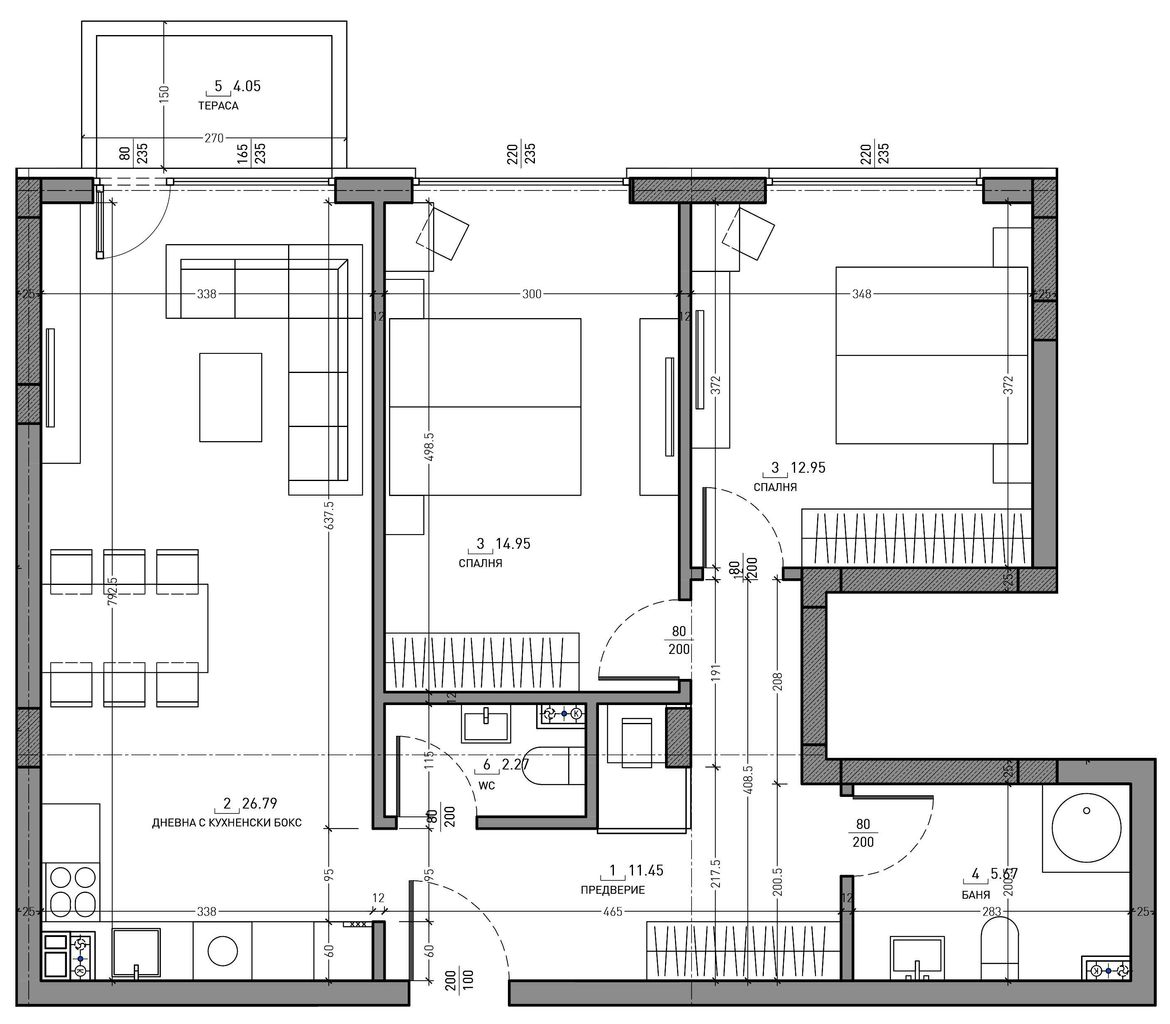 Продава се Тристаен апартамент в София, Малинова долина - 106 кв.м за 2281 €/кв.м - Снимка #6