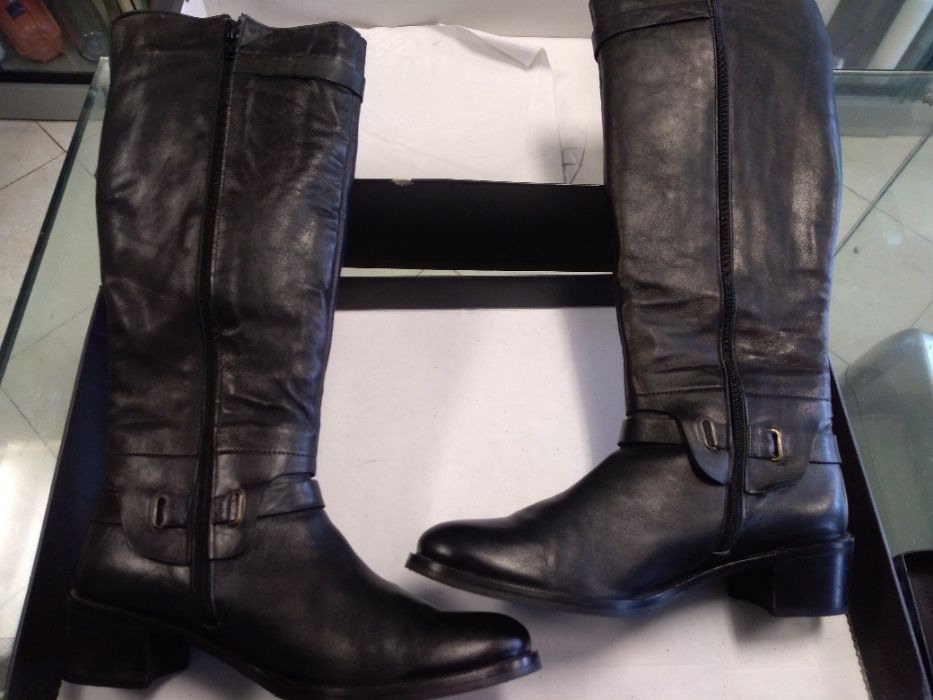 Зимни ботуши естествена кожа (размер 40, ток 4,5 см)