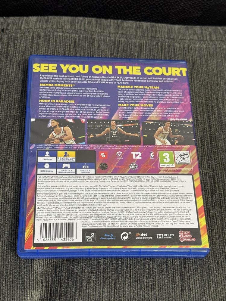 ***КАТО НОВ NBA 2K24 - Kobe Bryant Edition PS4 / PS 4