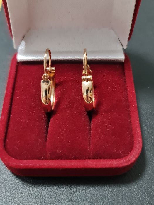 Золотые серьги Сударушки 583 пробы