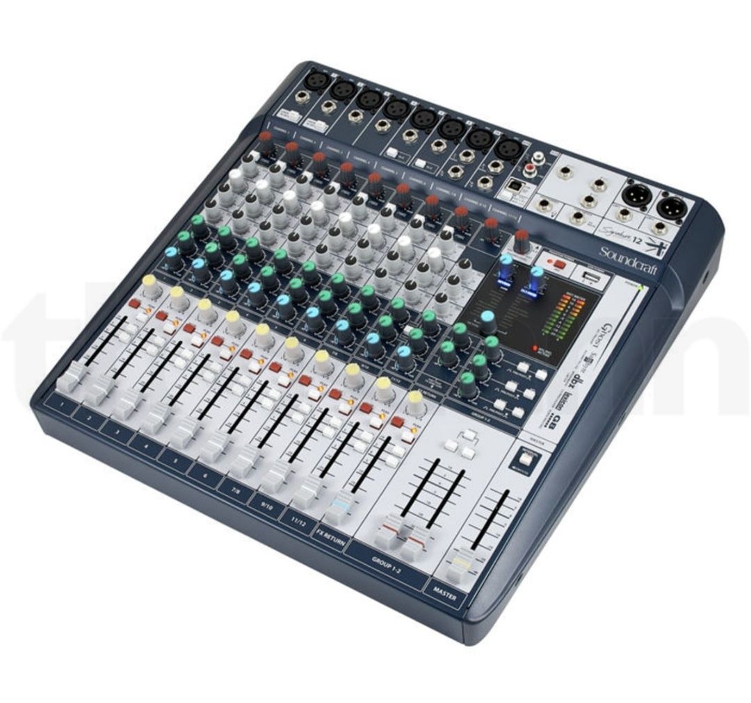 Mixer audio sunet SoundCraft cu procesor sunet, interfata Usb Ca nou