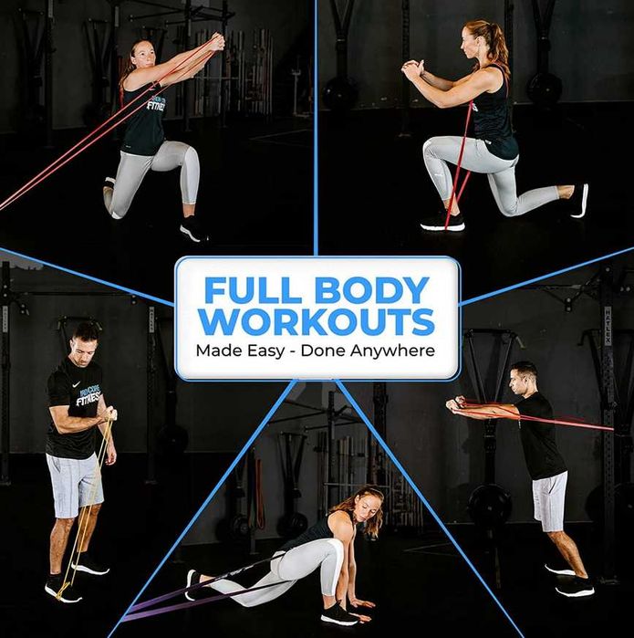 Силови ленти със съпротивление Active Gym - 6,4мм , 13мм и 22мм