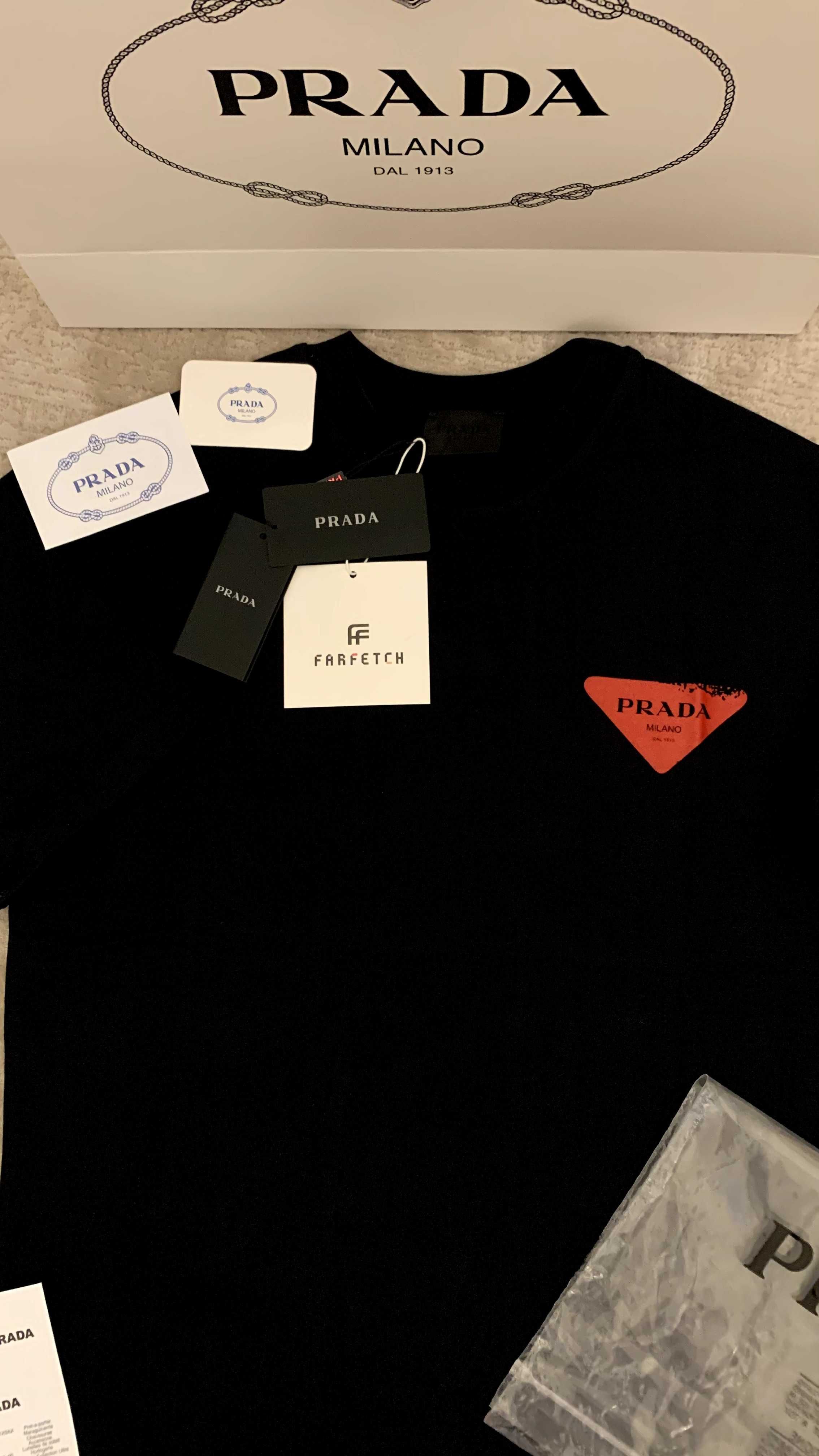 Tricou Prada logo-print T-shirt