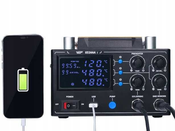 Станция за запояване WEP 853AAA-I с вграден вакуумен сепаратор 9