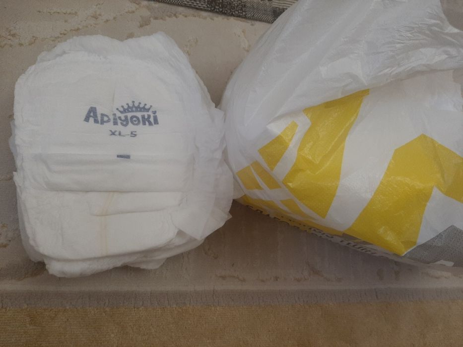 Памперсы марки Apiyoki размер xl, 5 размер, 32 штуки
