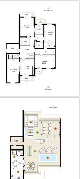 Квартира ЖК Mirabad Avenue 5/9-10/10  358 кв.м