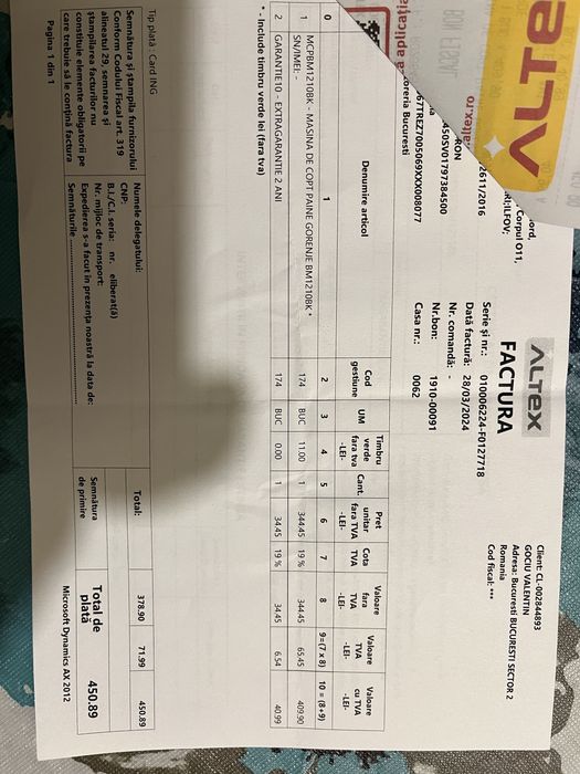 Masina de facut paine