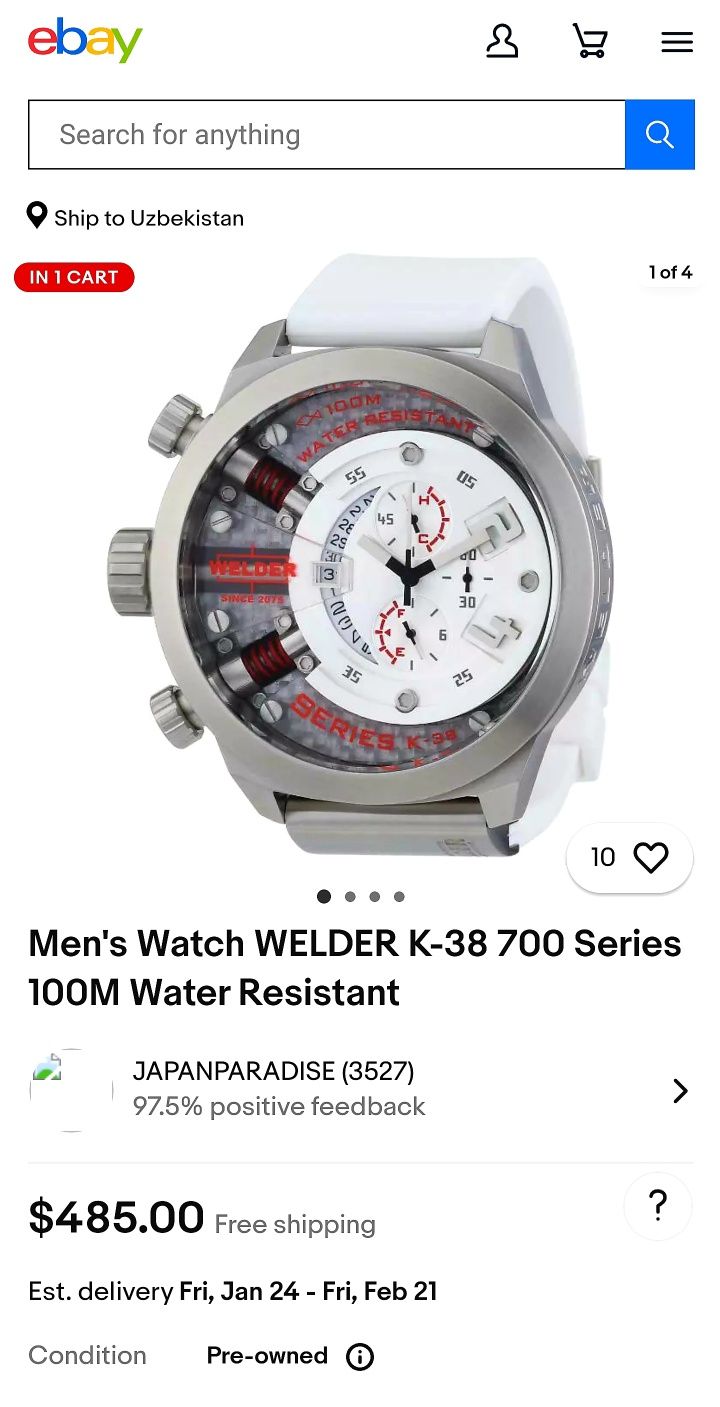 Мужские оригинальные часы WELDER - K38. 700