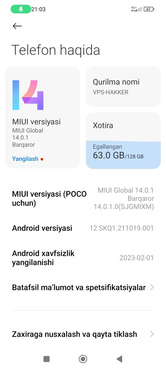 Poco X3 Nfc 128/6+2 Gb