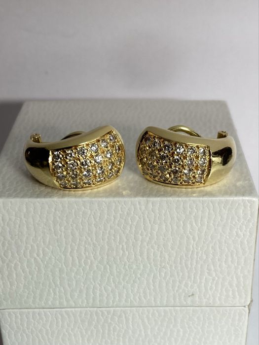 Cercei aur 18kt.cu diamante 1.00ct