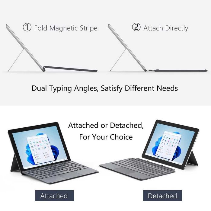 Tastatură Bluetooth fără fir MoKo pentru Microsoft Surface Go