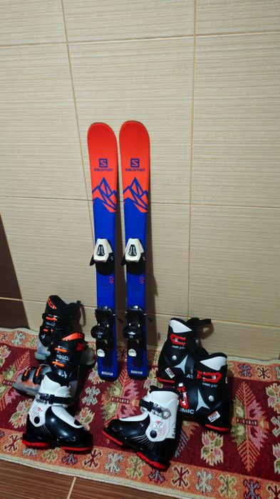 Set schiuri Salomon 90cm- clapari ski