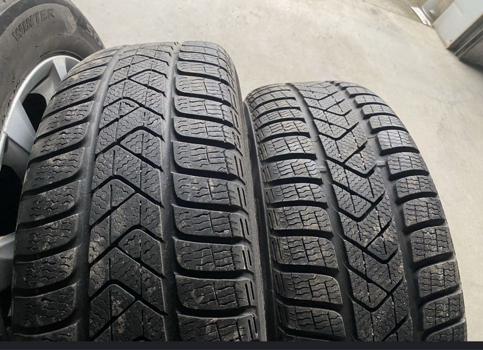 Jante aliaj R17 5x112 cu anvelope M+S 215 55 17