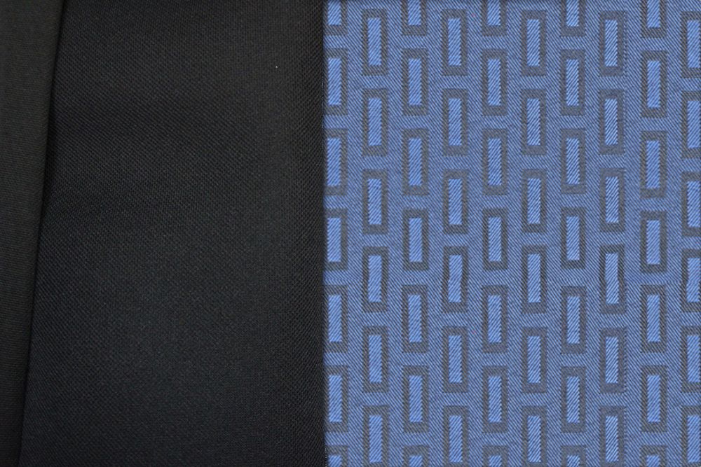 Тапицерия за БУС Опел Виваро 2001-13, от плат, 2+1, син център