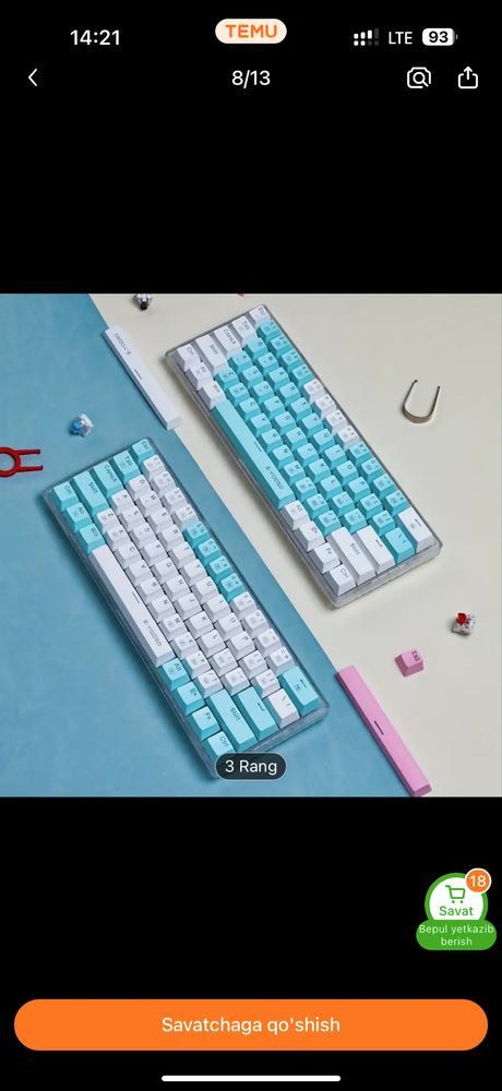 Mexanik Klaviatura | E-YOSOO | 61 keyboard | Механическая клавиатура