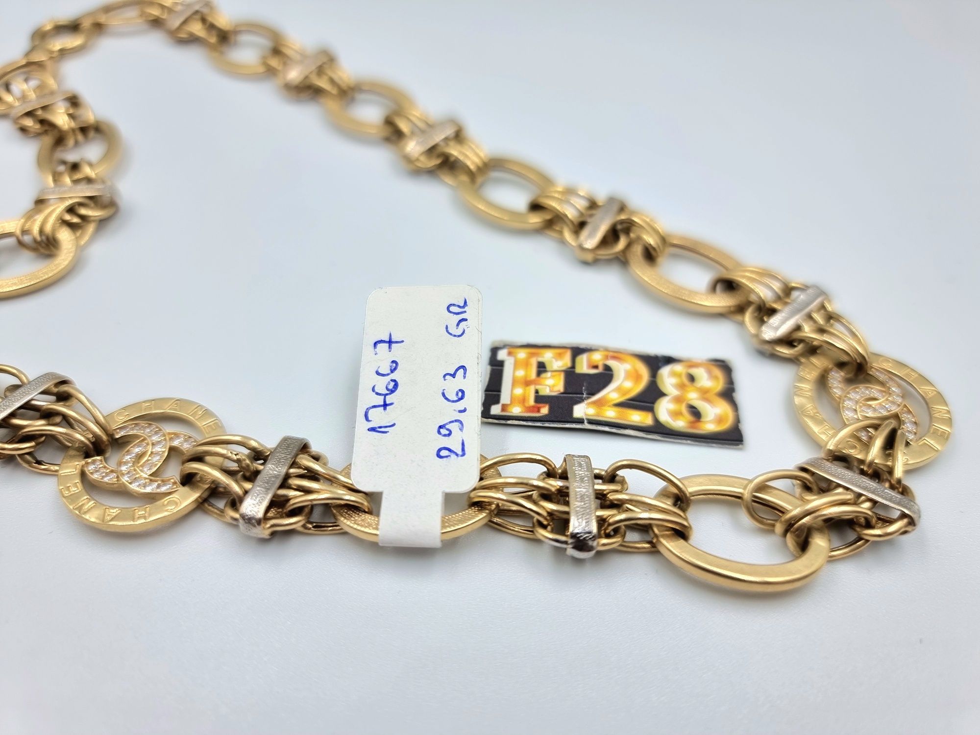 Amanet F28: Lant aur 14k 320 lei/ gram C17667 model Chanel