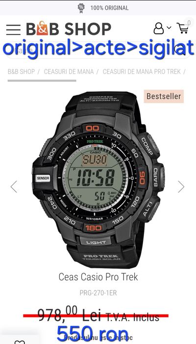 Vând ceasuri Orient și Casio (ORIGINALE) ENGROS, preț  250>1.200 ron.