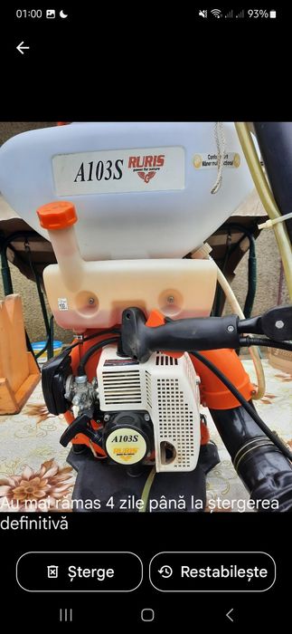 Vând atomizor ruris A103 S