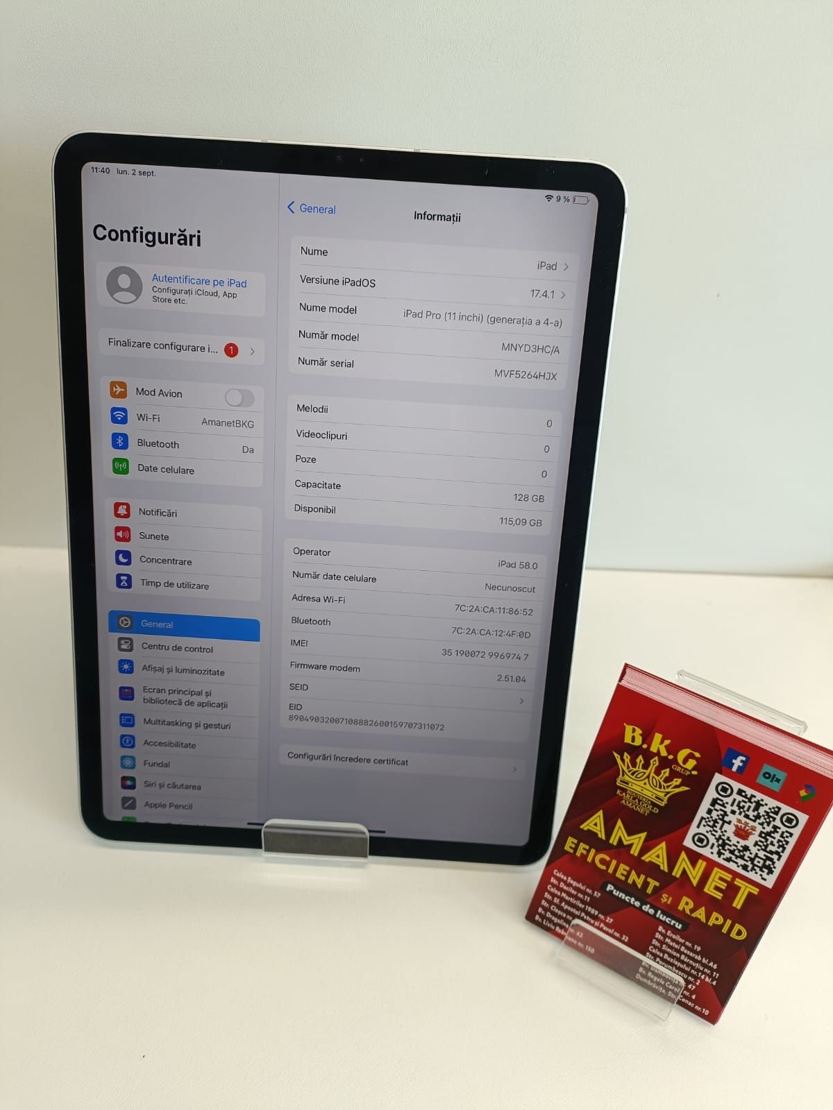 Apple Ipad Pro 11 2022 Amanet BKG