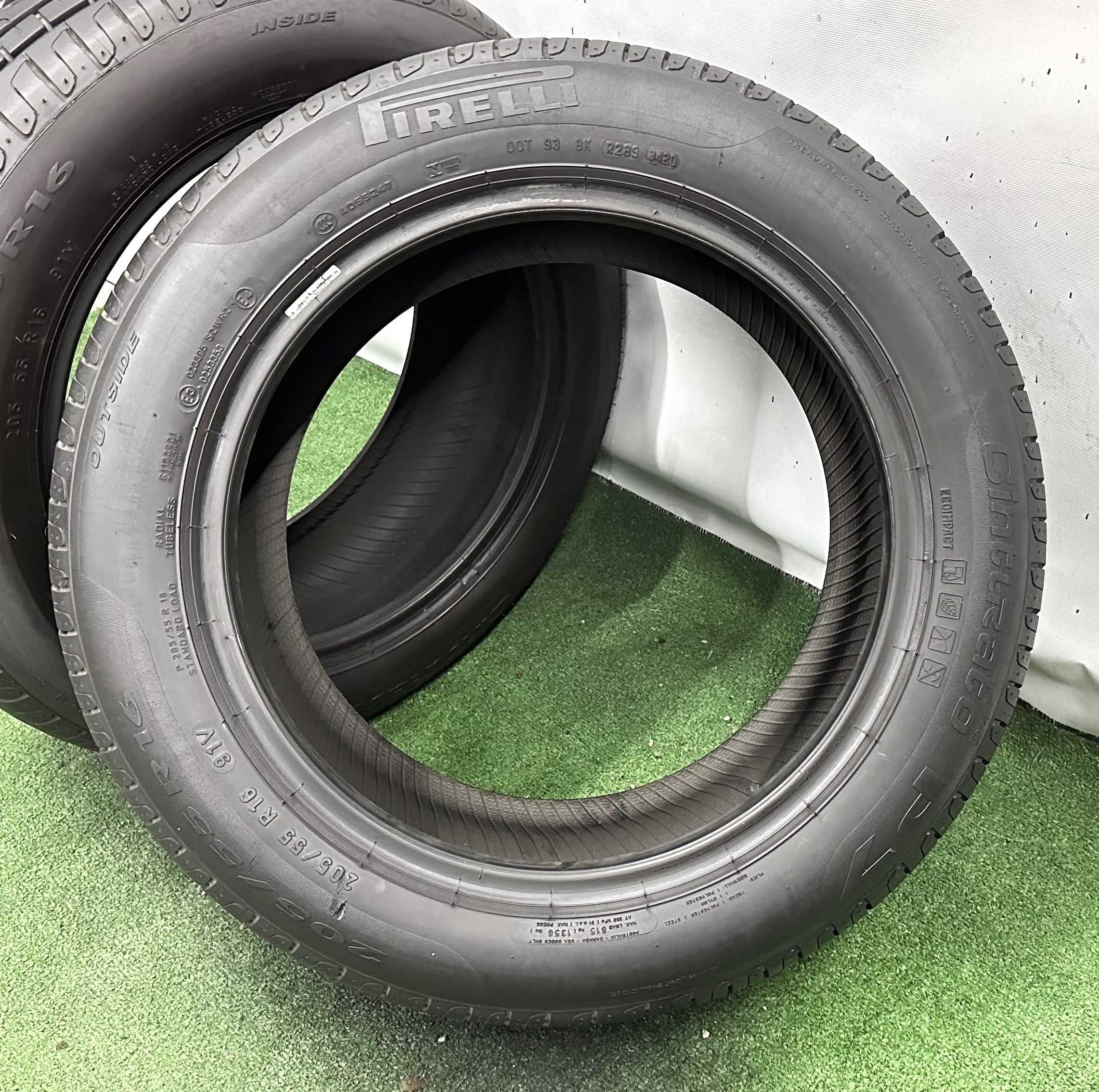 2бр 205/55r16 PIRELLI CINTURATO P7 летни