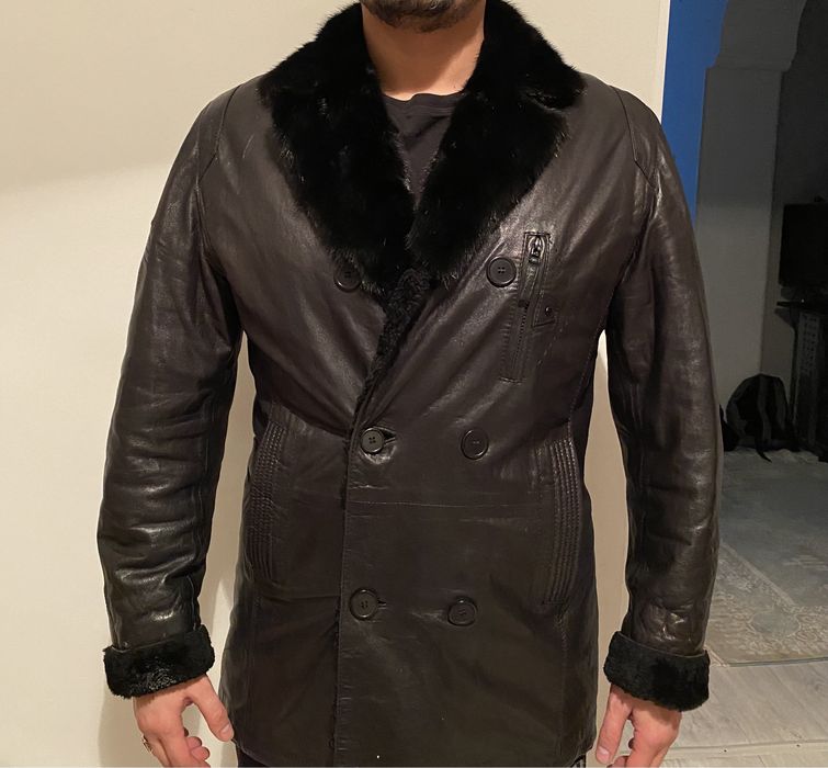 Кожаная дубленка в идеальном состоянии!