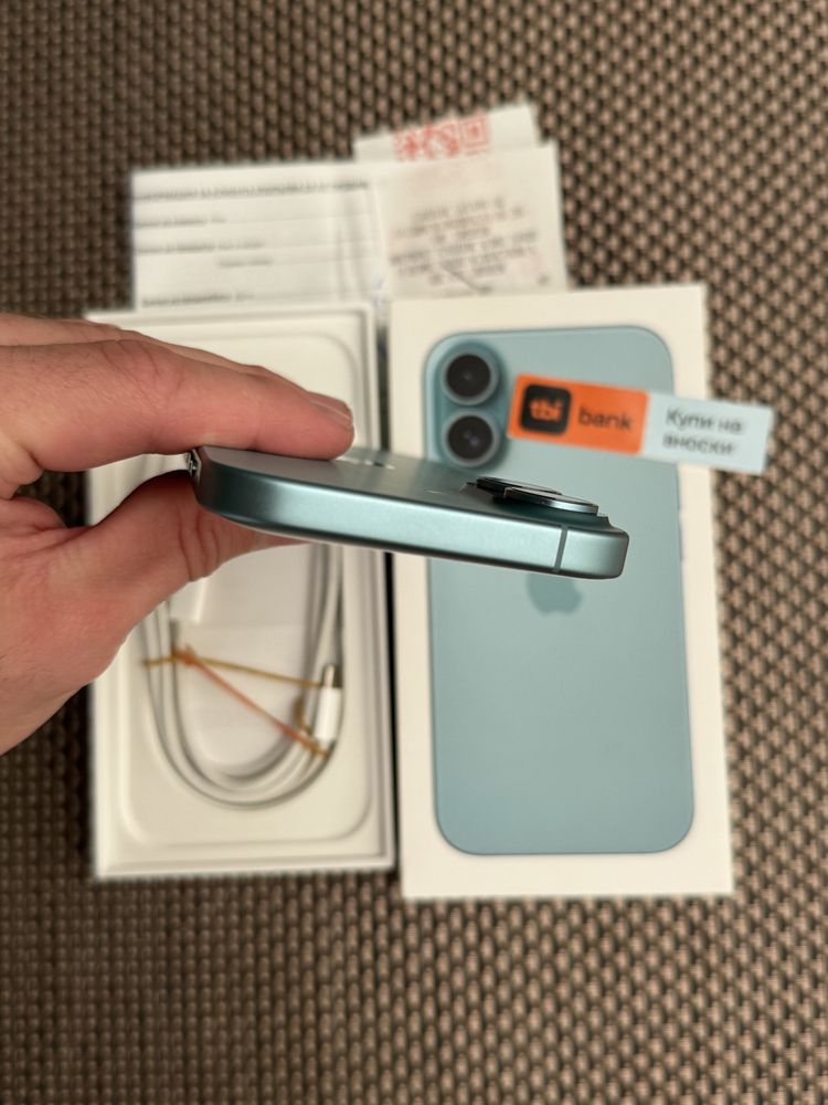 НОВ! /*ЛИЗИНГ*/ IPhone 16 128Gb Teal / 24М Гаранция