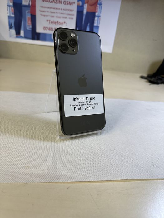 Iphone 11 pro / 64 gb / baterie noua