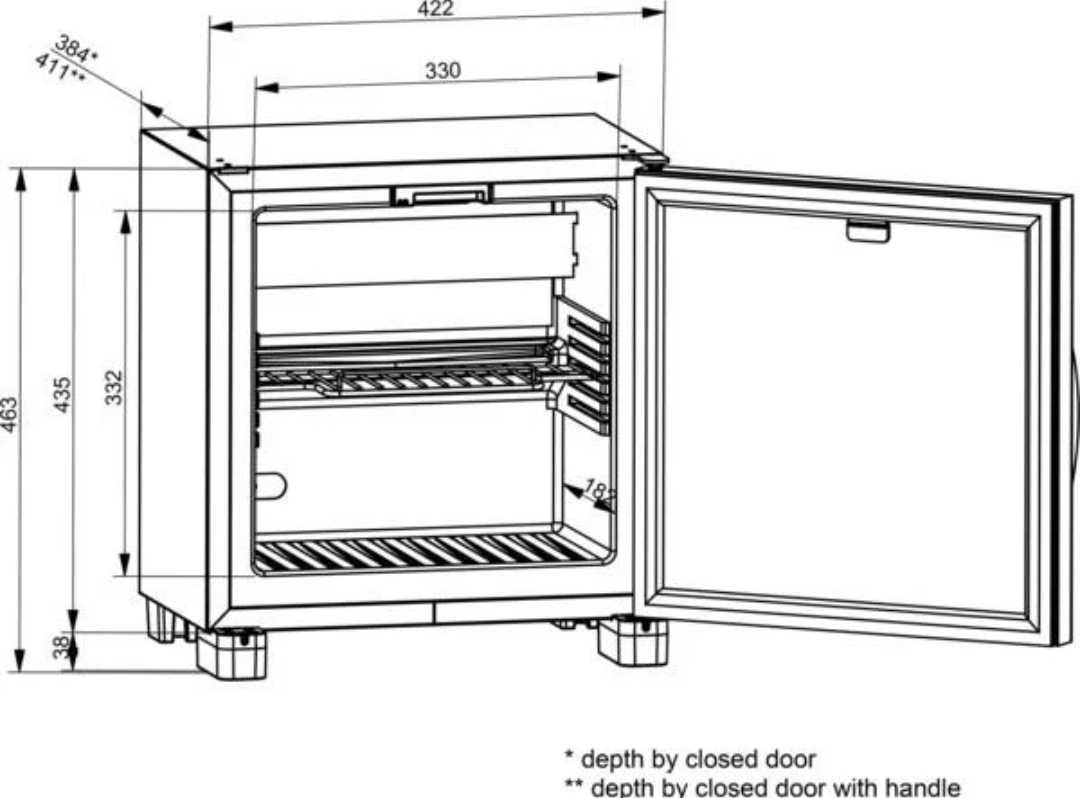 Мини бар мини хладилна витрина Dometic RH429LDAG