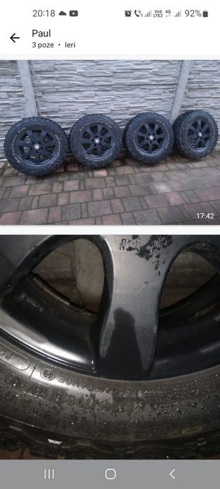 De vânzare genți de aluminiu cu cauciucuri de iarna  wv Amarok