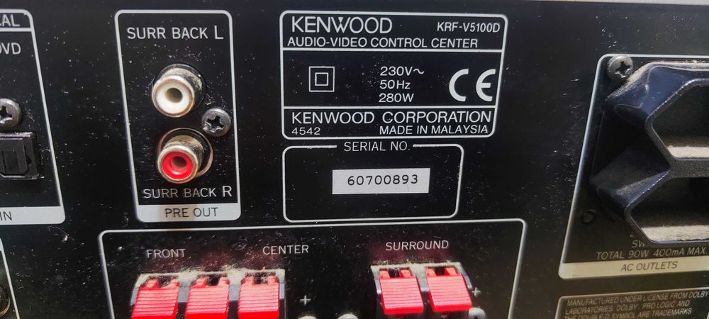 Amplificator Audio Kenwood KRF-V5100D Statie Audio Amplituner Audio