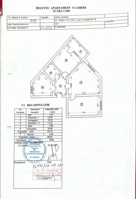 SUPER OFERTA, et 1 , Strada Artileriei!!! PRET FIX!