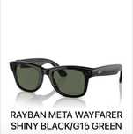 Meta RayBan WayFarer Shiny Black. Ест Доставка