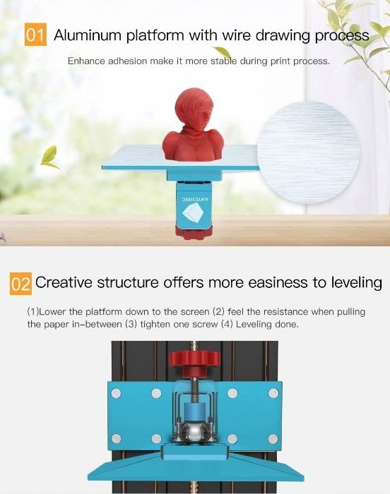 3бр за 500лв Anycubic Photon S LCD/DLP/SLA UV смола 3D Printer 3Д прин