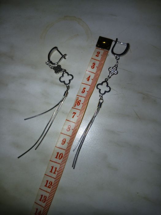 Cercei argint cu trifoi